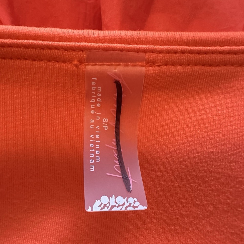 NEW Free People Movement Field Day Skort Skirt Ruffle Bright Coral  Size Small - Picture 7 of 9